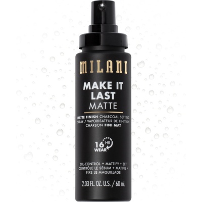 Milani Make it Last Matte - Matte Finish Charcoal Setting Spray База за лице 60ml