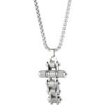 HARAHU Колие Chain Cross - Сребърна KP29314