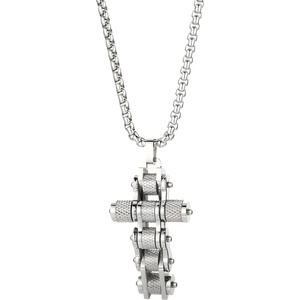 HARAHU Колие Chain Cross - Сребърна KP29314