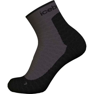 Icebreaker dámské merino turistické ponožky Wmns Hike+ Ultralight Crew Obsidian/Black