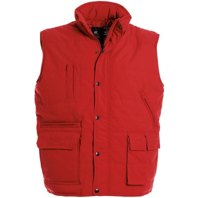 B&C vesta Bodywarmer Explorer červená