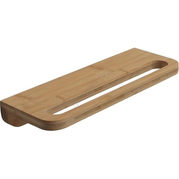 Gedy - Етажерка със закачалка за кърпи HIMALAYA 14, 5x40 см бамбук (SH0083)