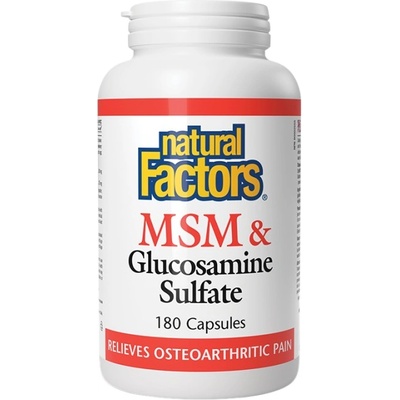 Natural Factors MSM + Glucosamine Sulfate [180 капсули]