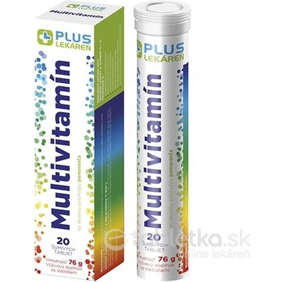 Plus Lékáreň Multivitamín pomaranč 20 šumivých tabliet