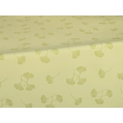 SCANquilt ubrus Kana ginko zelená 150x250 cm