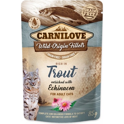 Carnilove Cat pstruh a echinacea 85 g
