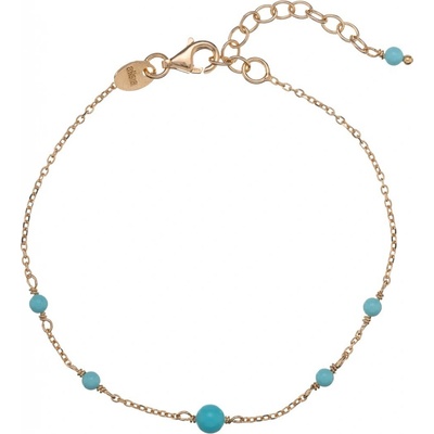 Alisia Půvabný pozlacený náramek s tyrkysem AL1207.01.069
