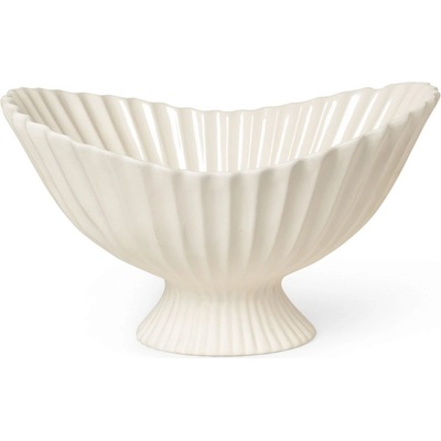ferm Living Misa na ovocie Fountain kamenina biela 41 x 24 cm