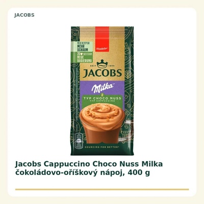 Jacobs Cappuccino Milka Choco Nuss instantní káva 0,4 kg