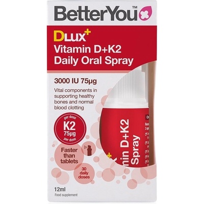 Better You Vitamín D3 + K2 MK7 75mcg orálny sprej 12 ml