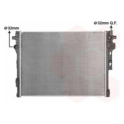Chladič, chlazení motoru VAN WEZEL 59012705