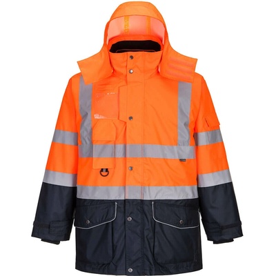 Portwest bunda Contrast Traffic S426 Hi Vis 7 in 1 reflexní žltá/navy