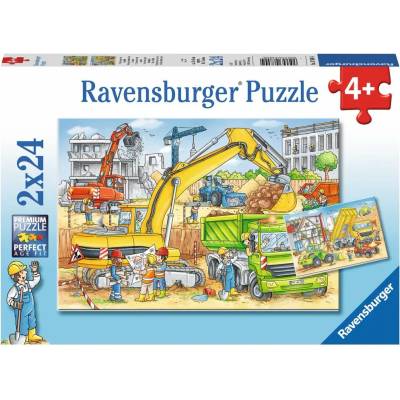 Ravensburger - Puzzle 2x24 Construction Work - 40 - 99 piese