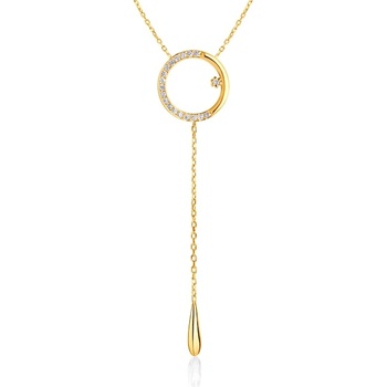 SAVICKI Кръгло колие Savicki: злато. диаманти