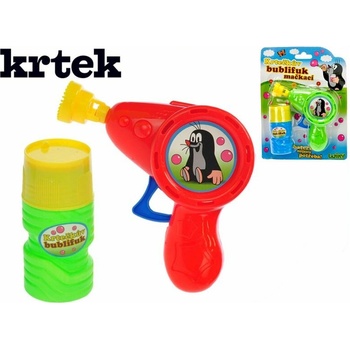 Mikro Krtečkův bublifukovač 12cm na setrvačník 2barvy