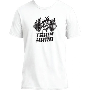 FITNESS 1 T-Shirt Train Hard Dumbbell XL