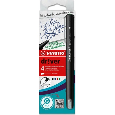 STABILO dr!ver Fine 4 barvy EO1088/4-01