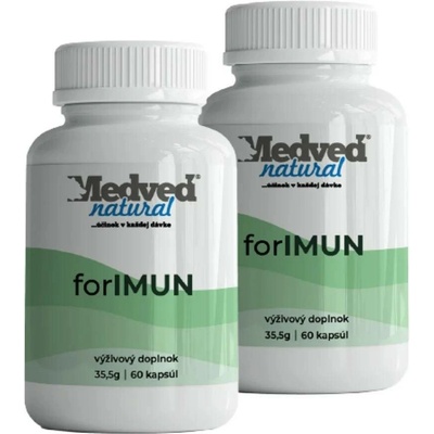 2× Medveď Natural forIMUN 60 kapslí