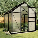 Záhradné skleníky vidaXL Skleník antracitový hliníkový 3,61 m²