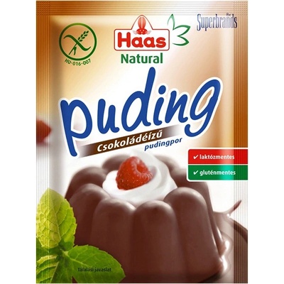 Haas Natural Puding s Čokoládovou príchuťou 44 g