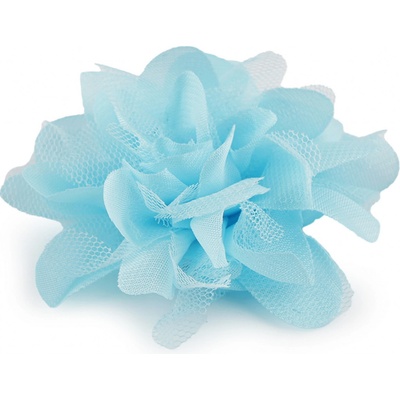 Prima-obchod Šifónový květ Ø8 a 9 cm, barva 18 (9 cm) modrá azurová