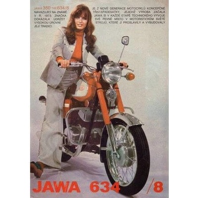 Jawa 634 - ceduľa 30cm x 20cm Plechová tabuľa