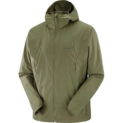 Salomon Мъжко ветрозащитно яке Salomon Outwind Full Zip Jacket Windproof jacket - Grape Leaf - размер XL (018-0362-0214)