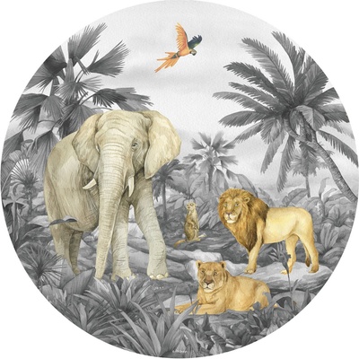 AG Design CR3241 Samolepicí vliesová fototapeta Jungle rozměry 70 x 70 cm