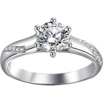 Silenti Jewelry Сребърен пръстен "Дар" - 8 - 57мм (18.1мм диам. )