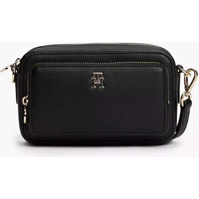Tommy Hilfiger dámská kabelka crossbody Monogram černá s kapsou