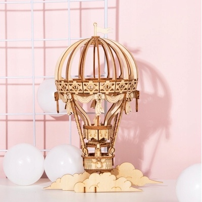 Robotime 3D drevené puzzle Horkovzdušný balón 140 ks