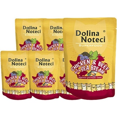 Dolina Noteci Superfood kuracie a hovädzie mäso s pražmou 80% mäsa 85 g