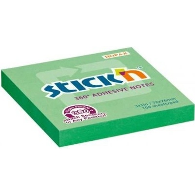 AZ Samolepiace bločky 360° 76x76mm zelené
