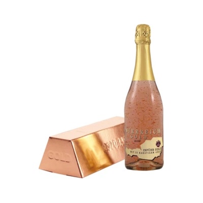 Österreich Gold Rosé 23k zlato suché 9,5% 0,75 l (kartón)