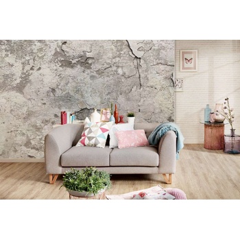 DIMEX ART s. r. o Самозалепваща се флизелинова фототапета сива бетонна текстура 375 x 250 см