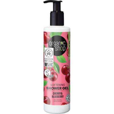 Organic shop Zjemňující sprchový gel Třešeň a borůvka 280 ml