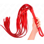 Kink Short Handle Long Tail Whip 70cm Red