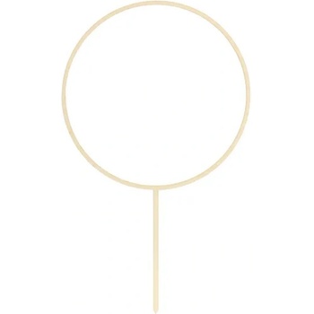 Image 1 of PartyDeco Дървен топер за торта - Кръг