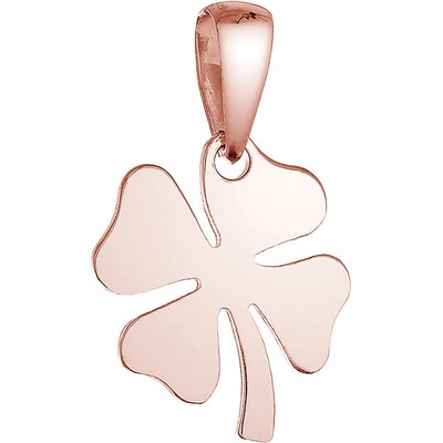 Pavona Pozlacený stříbrný přívěsek čtyřlístek lesklý 64094 rose gold