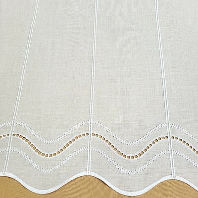 Moderná všívaná záclona V52 smetanovo biela 80 cm
