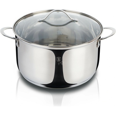 BERLINGERHAUS Hrniec nerez a sklenená pokrievka 24cm/6l