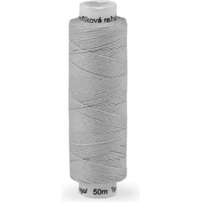 Nitě lněné knoflíkové 50 m 882 šedá nejsvětlejší