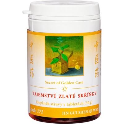 TCM Herbs TAJOMSTVO ZLATEJ SKRINKY JIN GUI SHEN QI WAN 100 tabliet 30 g