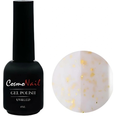 COSMONAIL gel lak Milky Flakes 002 White Jupiter 8 ml