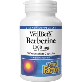 Natural Factors WellBetX Berberine 500 mg, 60 Capsules