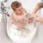 shnuggle Toddler Bath - Детска вана с тапа (9+ месеца) - цвят White/Бяло (STB-WGY-EUR)