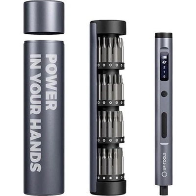 UF Tools Uf-tools електрическа акумулаторна отвертка 62 в 1 с уникален калъф, сребриста, usb-c (uf-882070)