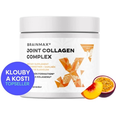 BrainMax Joint Collagen Complex broskev-marakuja 225 g
