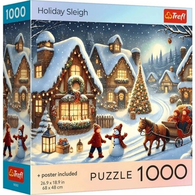 Trefl 1000 USA Collection Sviatočné sane