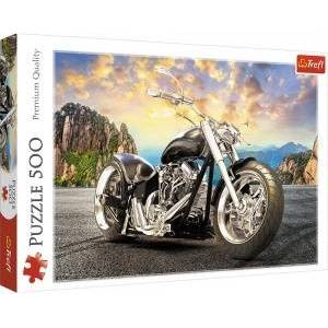 Trefl Puzzle 500 pcs. Black motorcycle 37384